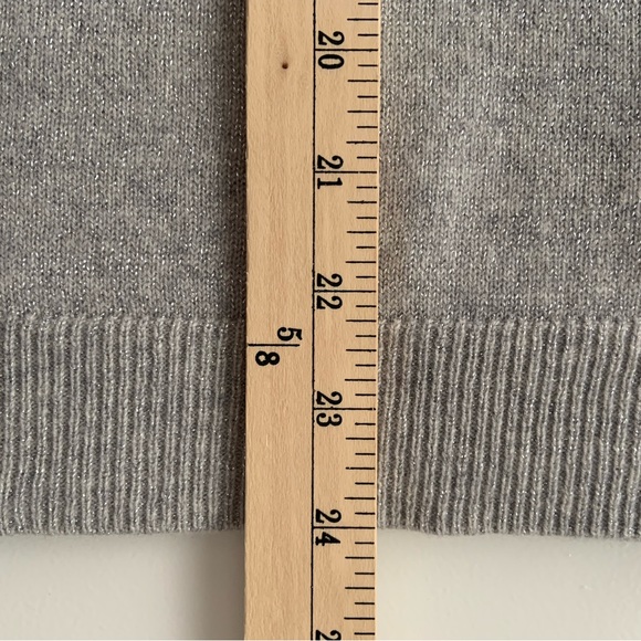 Talbots Cashmere Silver Sweater - Picture 6 of 7